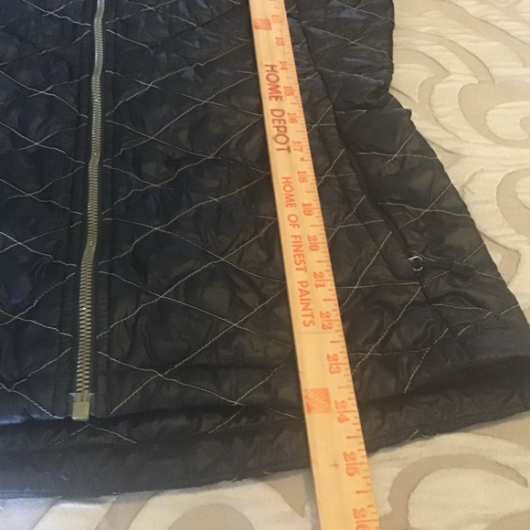 NORTH FACE jacket, black with stitching, zipped front, two side pockets, small - Picture 7 of 12